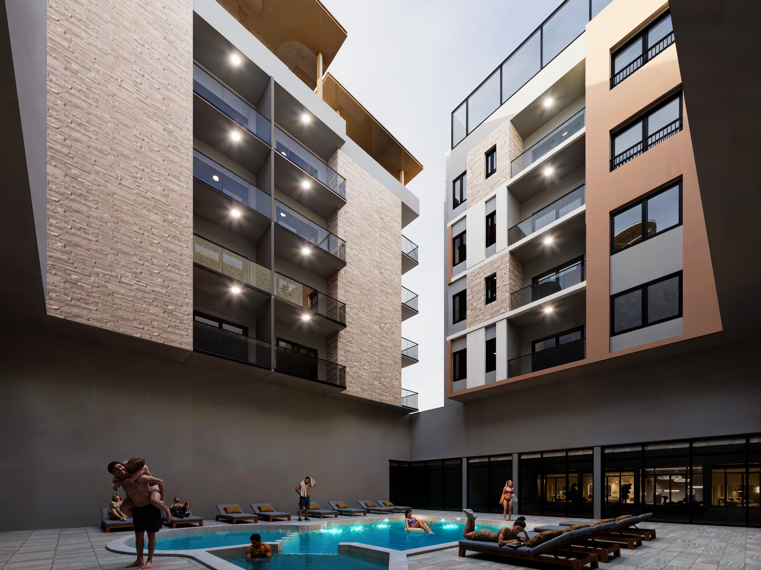 One bedroom apartments for sale in Hurghada at Trenta Residence