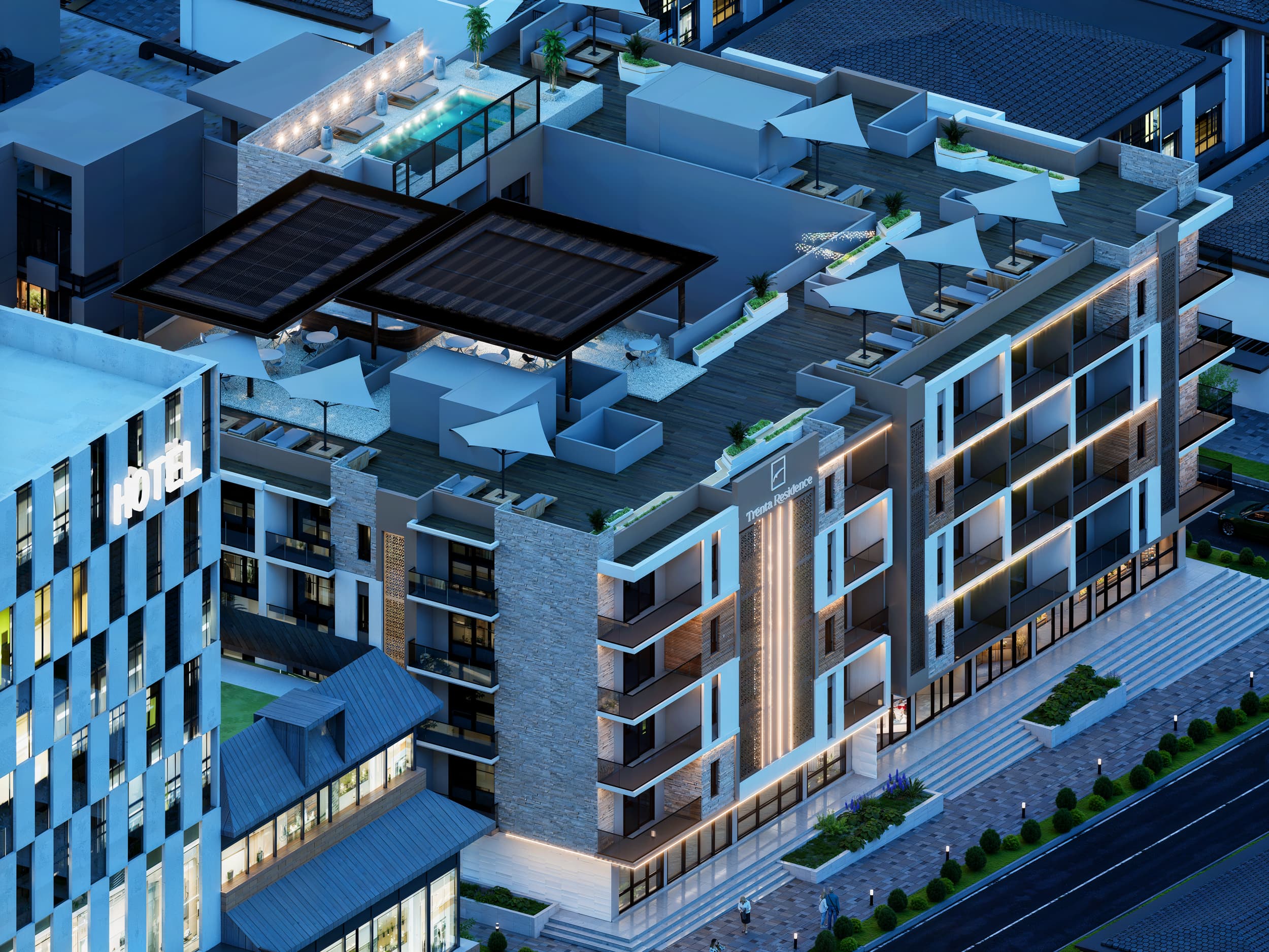 Two bedroom apartments for sale in Hurghada at Trenta Residence